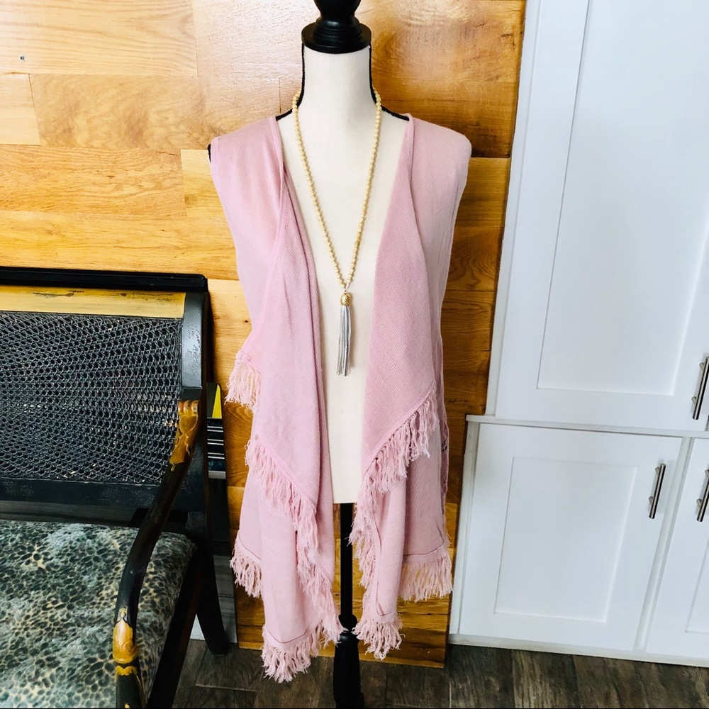 Blush Lace Sweater Vest
